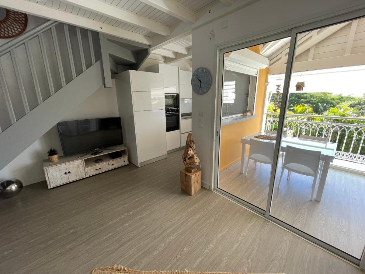 Pitaya - T3 Cosy En Duplex Avec Cuve Lägenhet Saint-Francois  Exteriör bild
